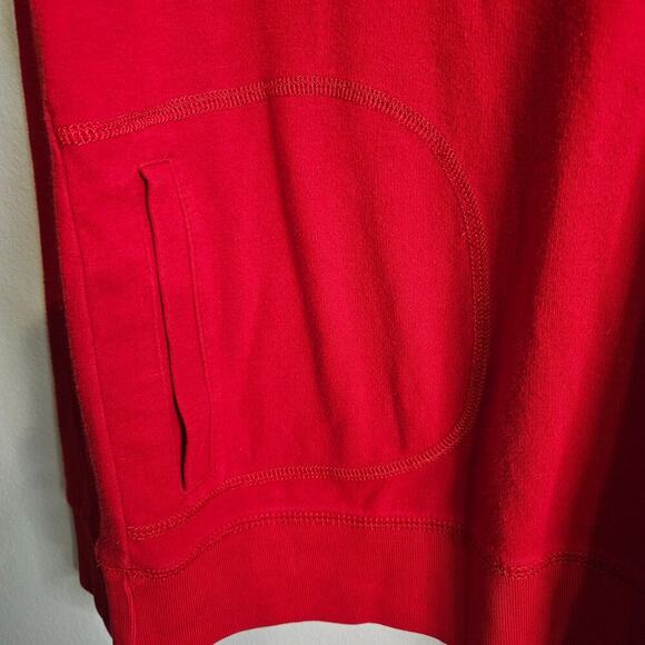 Chaps Ralph Lauren Womens Red Long Sleeve Knit Shirt Snap Front Stretch Size M - Picture 3 of 10